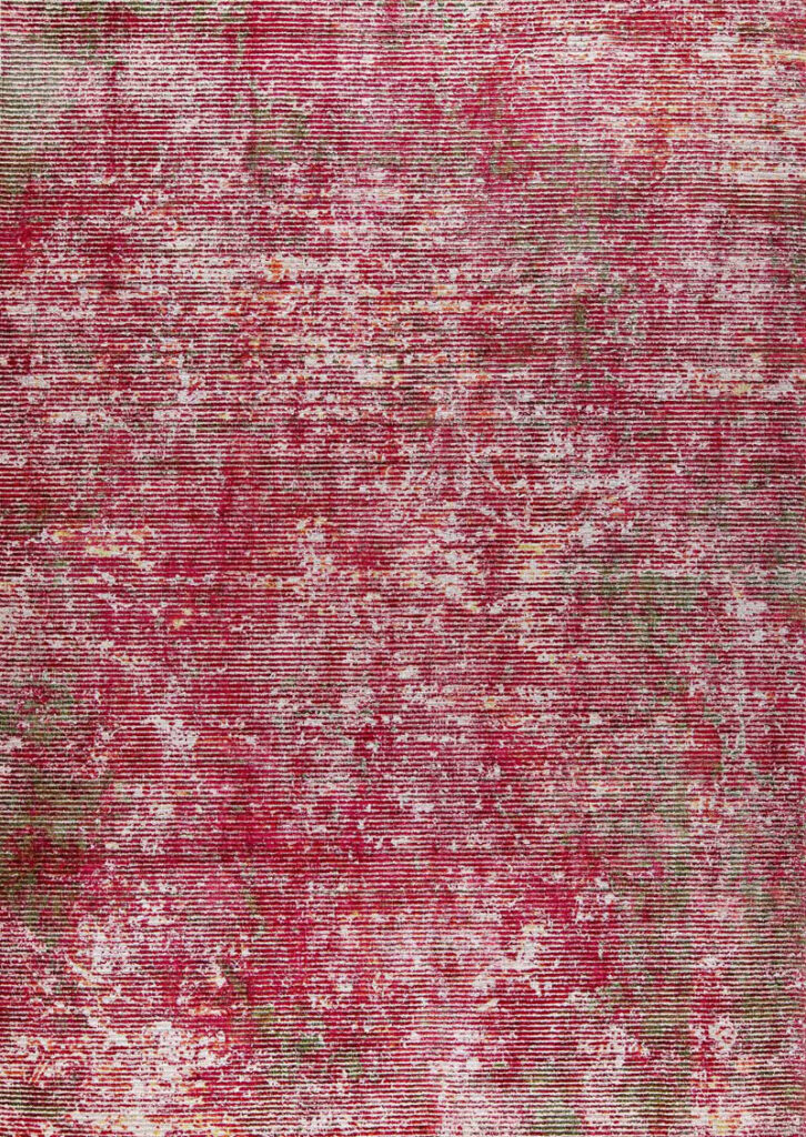 Akron Red Hand Woven with Bamboo Viscose Area Rug